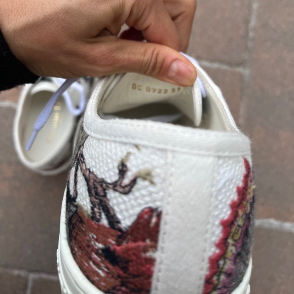 DIOR Walk'n'Dior Platform Floral Sneaker 37 US - Picture 4 of 7